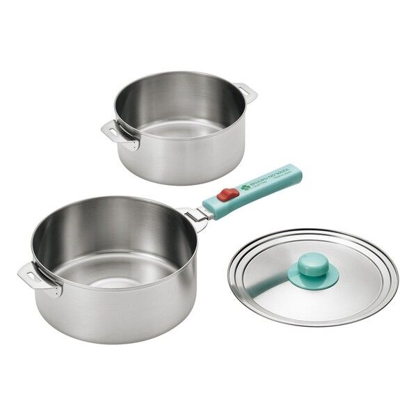 ステンレス鍋18&20cm･ハントﾞル･蓋付