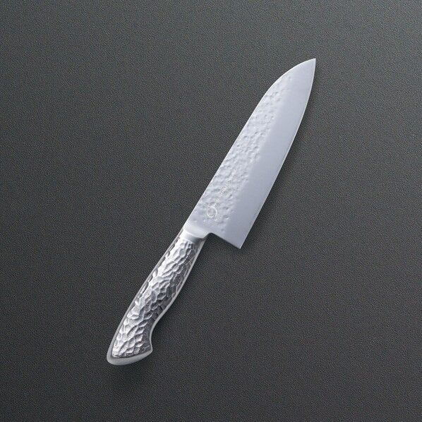 オールステンレス槌目三徳包丁180mm