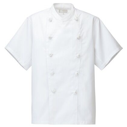 半袖コックコート（男女兼用） 111ホワイト 4L 861020 1