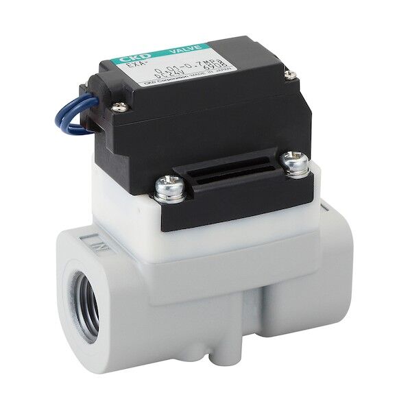 圧縮空気用パイロット式2ポート電磁弁 アルミボディ