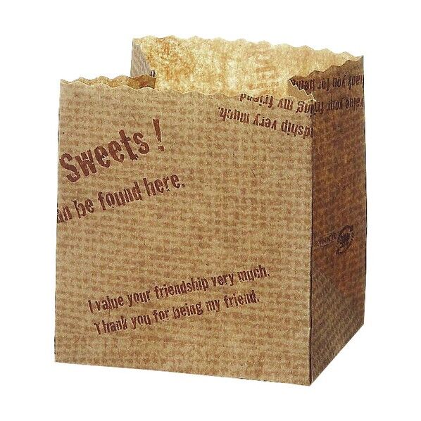 ポットベリー (50枚入) 麻袋ロゴ柄 WPT6001 1個