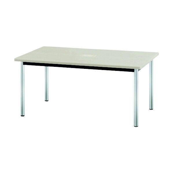 ミーティングテーブル 丸脚 1800mmX900mm ニューグレー PTD-1890M NG 1点