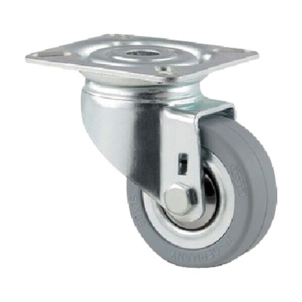 プレート式キャスター“AGILA”(タイヤ痕レスタイプ) φ50 自在式