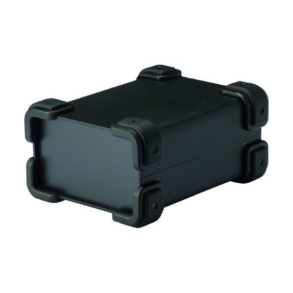 コーナーガード付アルミケース ブラック/ブラック UCG22-12-16BB 1点