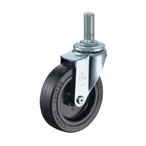 Ｅ型ねじ込み自在黒ゴム車１００ｍｍ 420EA-RN100-B3RN 1