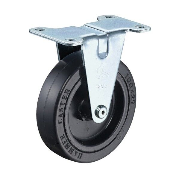 E型固定黒ゴム車100mm 420ER-RN100-B3RN 1