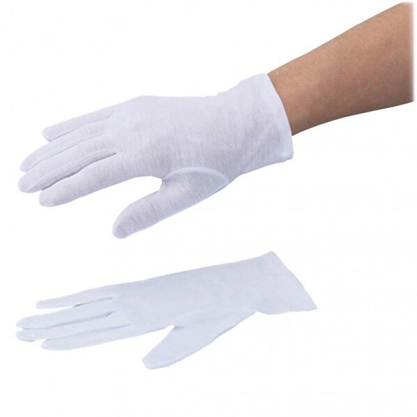 薄手コットンインナー手袋 S(ショート) 3-5265-01 12双