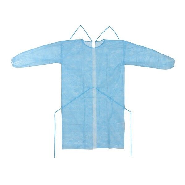 不織布ガウン ブルー(10枚入)