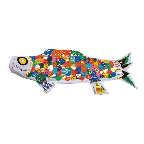 みんなで作るこいのぼり布製 1800×450mm 21 1個