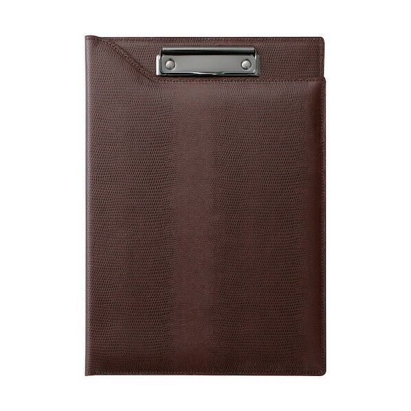 クリップファイル A4 ダークブラウン ZVF290E 1冊