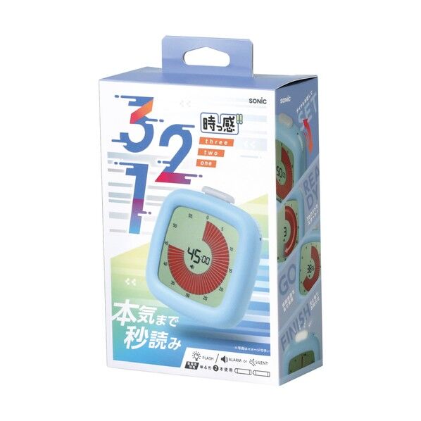 ソニック 時っ感タイマー3,2,1! ブルー 94×98×50mm ブルー LVH-7903-B 1個