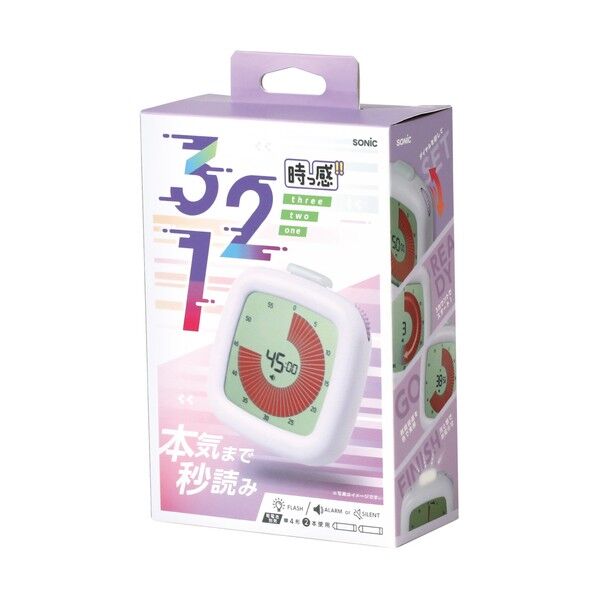 ソニック 時っ感タイマー3,2,1! バイオレッ 94×98×50mm バイオレット LVH-7903-V 1個