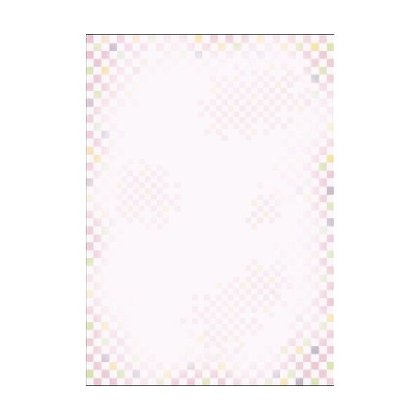 和柄用紙 和ごころ A4判 桃色市松