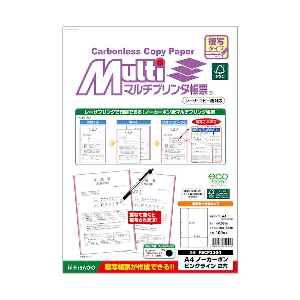 A4NCピンクライン2穴