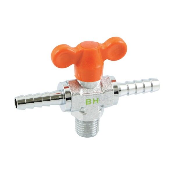 エースボール3W 竪型 外ネジ×ホース口(Lポート) BH-5166R 1個