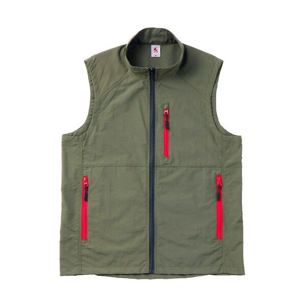 ウォーキング用ベスト Sサイズ カーキ 1010070 1点