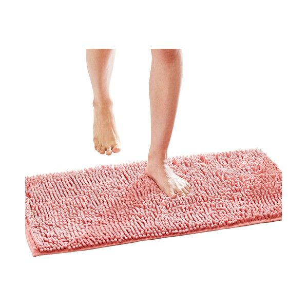 アイメディア マイクロファイバー吸水速乾大判バスマット コーラルピンク 50×80 コーラルピンク 1010083...