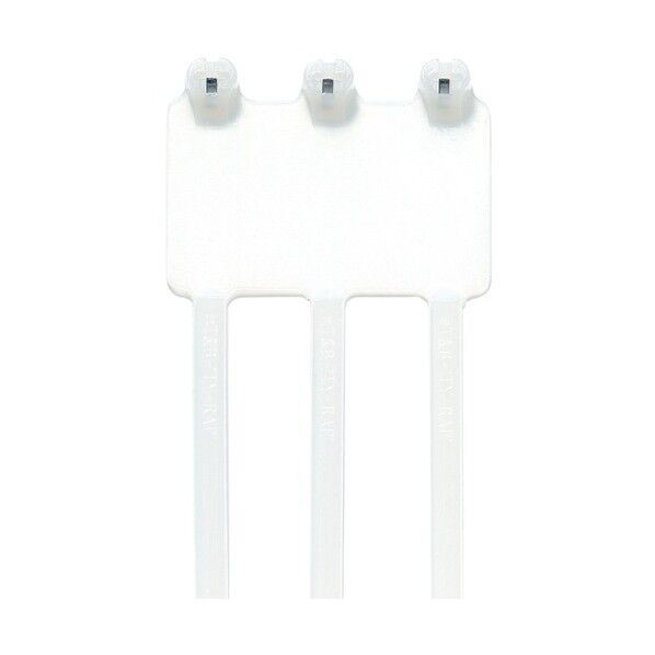 ABB 識別タグ連結マーキングタイ標準(ナチュラル色)(大袋)ラベル寸法46X27mm幅4.8X長さ184mm TY46MT 500本...