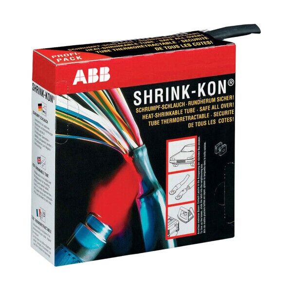 熱収縮チューブ 一般用カラーボックスタイプ 黒