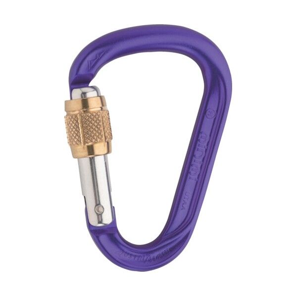 カラビナ MINIMI スクリューロック 線径12.5 パープル