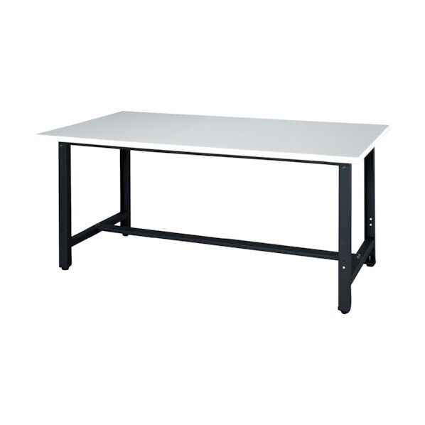 軽作業台 天板ホワイト色 脚部ブラック色 WZL-1590N 1点
