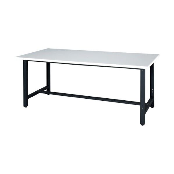 軽作業台 天板ホワイト色 脚部ブラック色 WZL-1890N 1点
