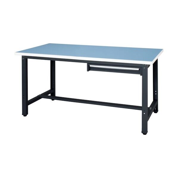 ロンリューム天板作業台 天板ライトグレー色 1段引出付き WZR-15751 1点