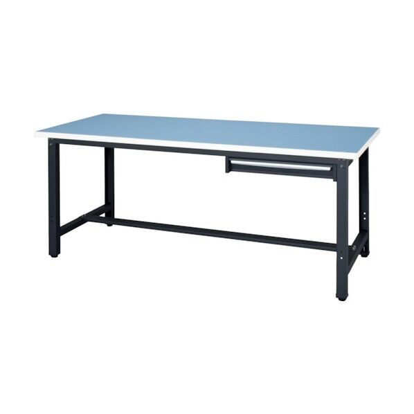 ロンリューム天板作業台 天板ライトグレー色 1段引出付き WZR-18751 1点