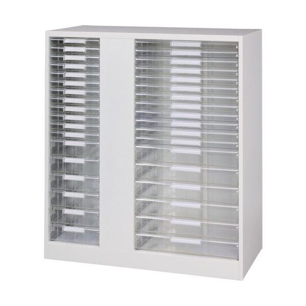 壁面収納庫パンフレットトレータイプ A4用紙・A3用紙収納 深型6段 A3深型6段 V945-11PDA4A3 1点