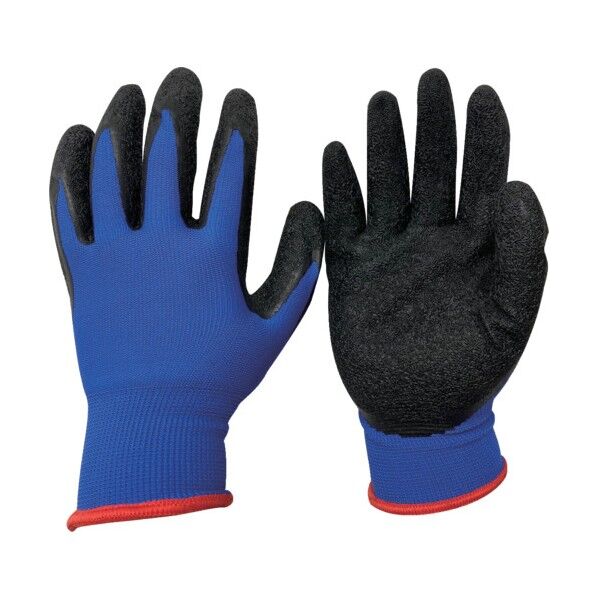 作業用手袋 天然ゴム背抜き手袋 10双組 LL