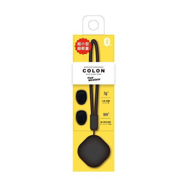Bluetoothワイヤレスイヤホン COLON BK