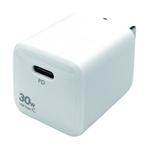 PD30W type-Cミニキューブコンセント充電器 WH