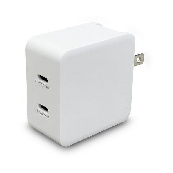 ACアダプター45W Type-C PD20W X2ポート型