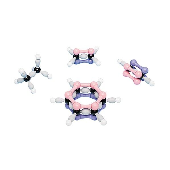 分子モデルシステム Molymod 環状有機セット (カーボン12/18、水素結合9/18) 3-7128-07 1