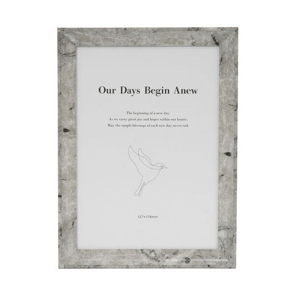 フォトフレーム FrameMarble 2L グレー FRAMEMARBLE2LGR 1点...