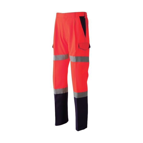 高視認カーゴパンツ E782  蛍光レッド 4Lサイズ E782 4L 16 1個
