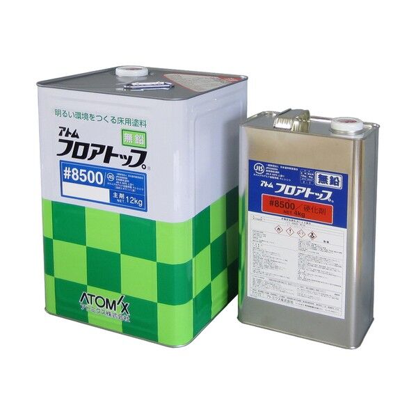  アトムフロアトップ #8500 スパニッシュブラウン16KGセット 00001-70485 1点...