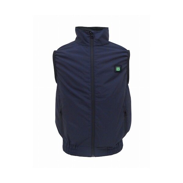 7.4V高密度胸スイッチ式空調ベストR(フルハーネス対応)服のみ ネイビー M‐Lサイズ