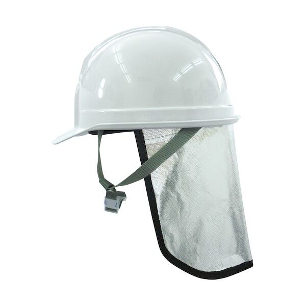 防災ヘルメット+アルミ防炎たれ