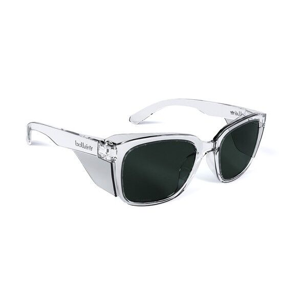 保護メガネ STKS410 CRYSTAL FRAME SMOKE POLARIZED LENS