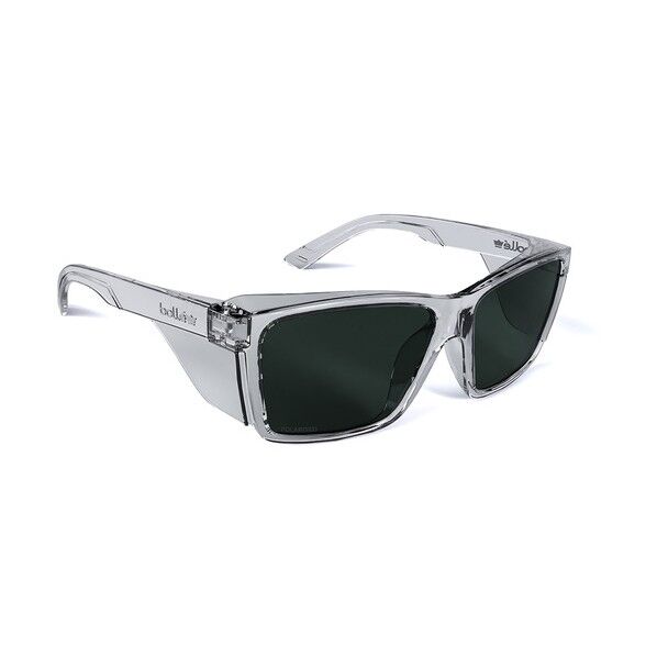保護メガネ STKS420 CRYSTAL FRAME SMOKE POLARIZED LENS