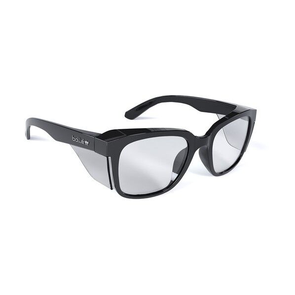 保護メガネ STKS410 BLACK GLOSS FRAME CLEAR LENS