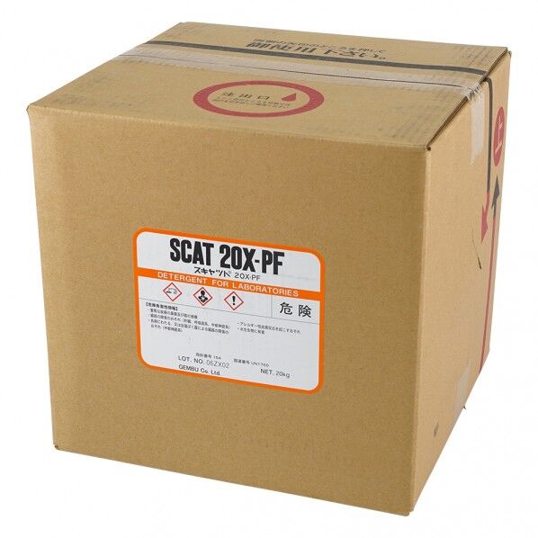液体洗浄剤 スキャット(R) アルカリ性・無リン 20X-PF 20kg 6-9603-13 1