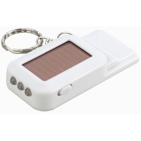 ソーラーLED付ホイッスルキーホルダー