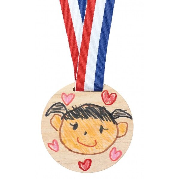 木製メダル(リボン付き)