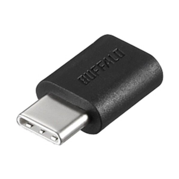 USB2.0変換アダプター(Type-C to microB) ブラック