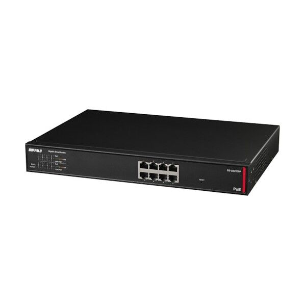 法人向け レイヤー2 Giga PoE スマートスイッチ BS-GS2108P 1個