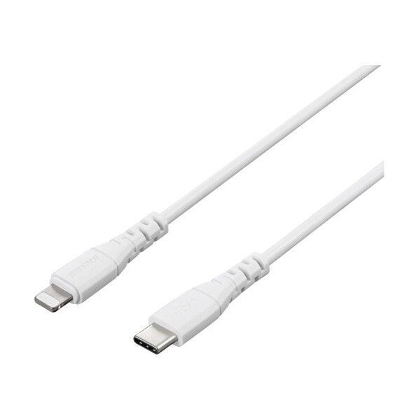  USB2.0 C-Lightning PD対応ケーブル 1m ホワイト BU2CL10WH 1個...