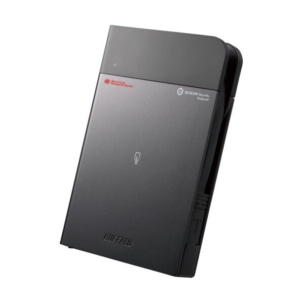ICカードセキュリティ  ウイルスチェック 耐衝撃ポータブルHDD 1TB