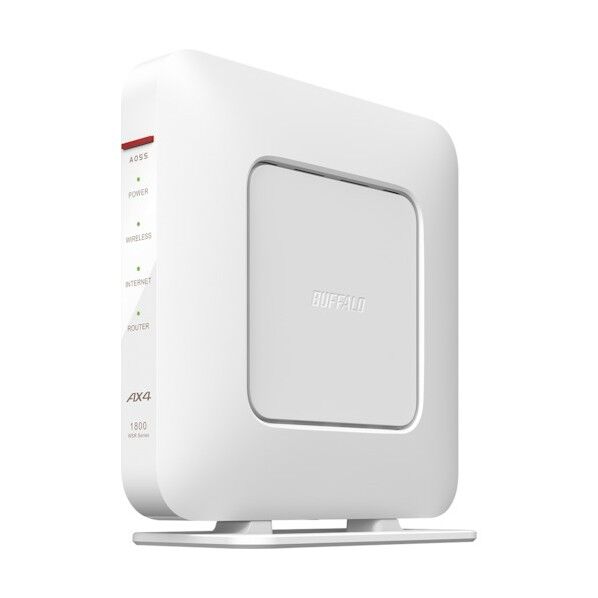 無線LAN親機 11ax/ac/n/a/g/b 1201+573Mbps ホワイト WSR-1800AX4P-WH 1個